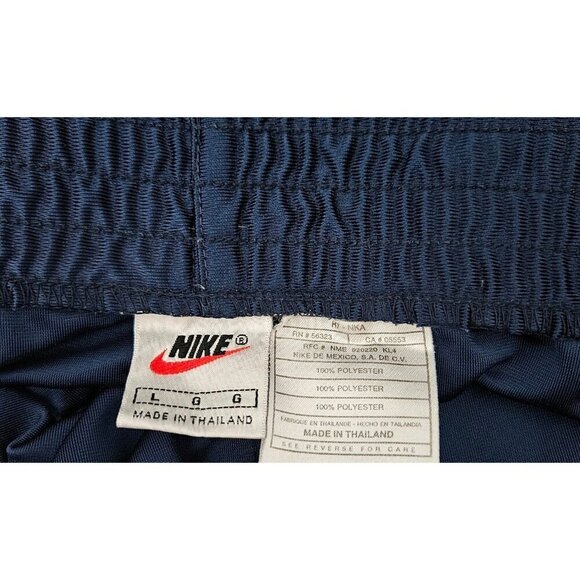 Nike Sportswear Vtg 90s Swoosh Tearaway Snap Track Running Sweatpants Mens L - Picture 3 of 3